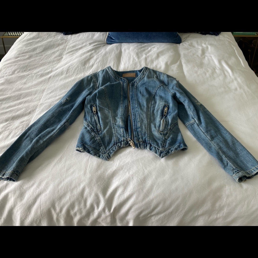 Blank NYC tailored denim jacket